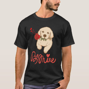 Hunde mit einer Rose. Seid mein T-Shirt