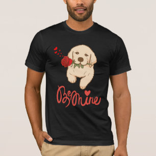 Hunde mit einer Rose. Seid mein T-Shirt