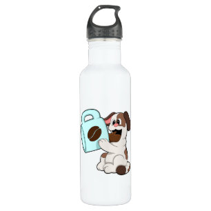 Hunde mit Kaffee-Cup Edelstahlflasche