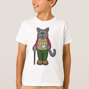 Hunde mit Kaffee-Cup T-Shirt
