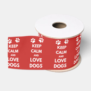 Hunde mit Liebe und Ruhe behalten Ripsband