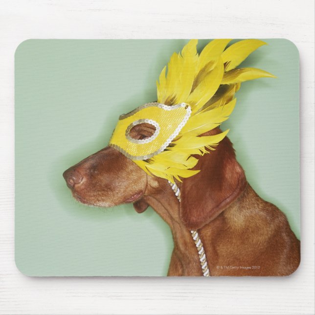 Hunde mit Maske Mousepad (Vorne)