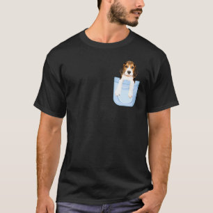Hunde mit niedlichem Beagle in der Tasche T-Shirt