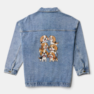Hunde mit niedlichem Beagle Jeansjacke