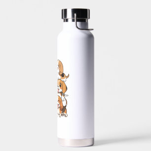Hunde mit niedlichem Beagle Trinkflasche