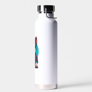 Hunde mit Sonnenbrille und großem Haarschnitt Trinkflasche