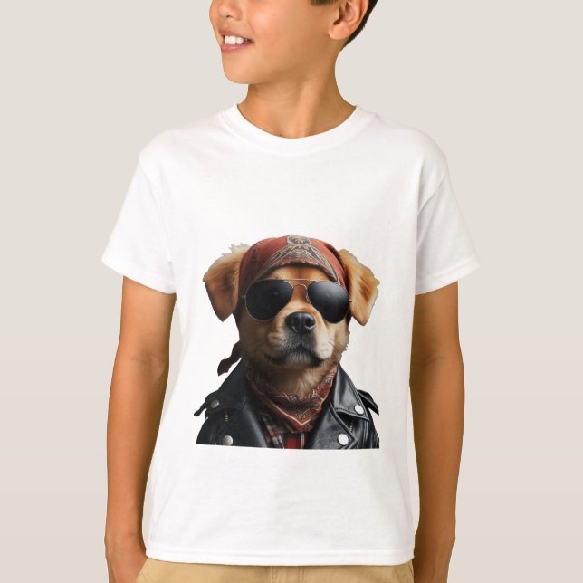 Hunde mit unserem einzigartigen T - Shirt (Vorderseite)