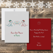 Hunde mit Weihnachtslicht-Party