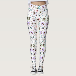Hunde Muster 1.BW Leggings