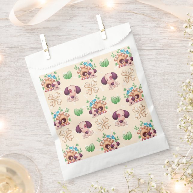 Hunde Muster  Geschenktütchen (Ausgeschnitten)