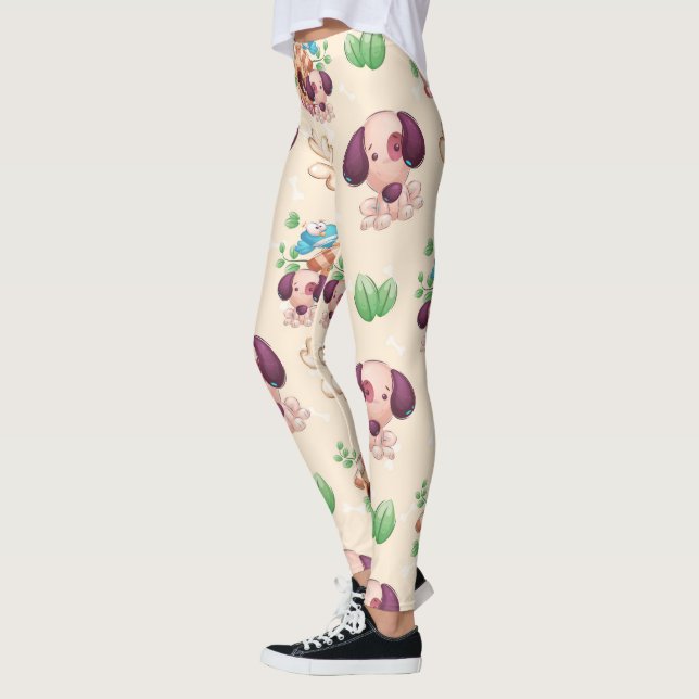 Hunde Muster  Leggings (Links)