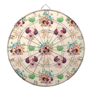 Hunde-Muster zum Verlieben Dartscheibe