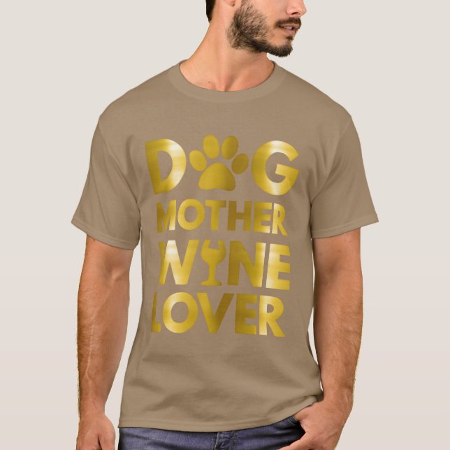 Hunde Mutter Wein Lover 2021 Junge T-Shirt (Vorderseite)