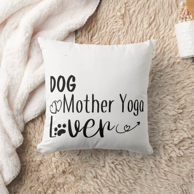Hunde Mutter Yoga Lover-Funny Kissen (Decke)
