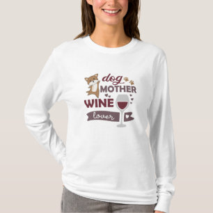 Hunde Mutterwein Lover Niedliche Welpen Hunde Rote T-Shirt