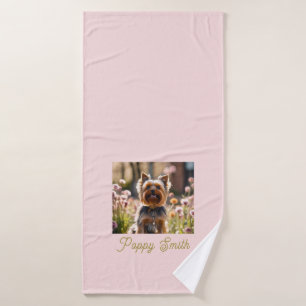 Hunde Name Foto Röte Haustier Badehandtuch