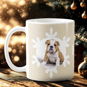 Hunde Name Foto Snowflake Kaffeetasse