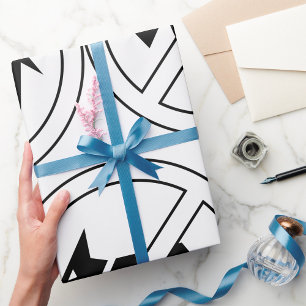 Hunde nicht erlaubt Fettes Schwarz-Weiß-Symbol Geschenkpapier