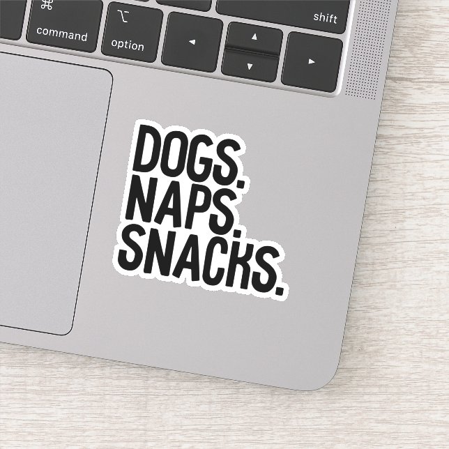 Hunde Nickerchen Snacks Aufkleber (Detail)