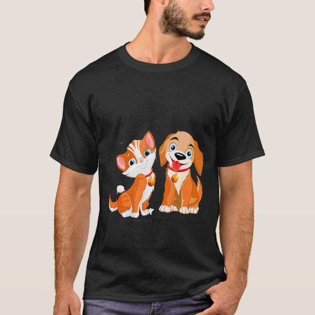 Hunde Niedlich T-Shirt (Vorderseite)