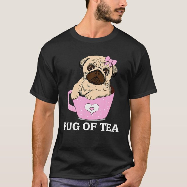 Hunde Niedlicher Mops Hund Lover Hunde Rasse Mops T-Shirt (Vorderseite)