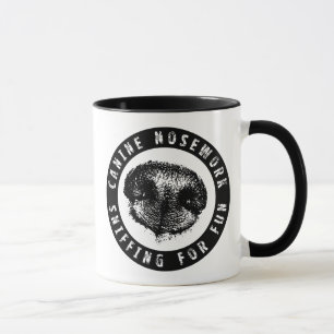 Hunde- Nosework, schnüffelnd für Spaß Tasse