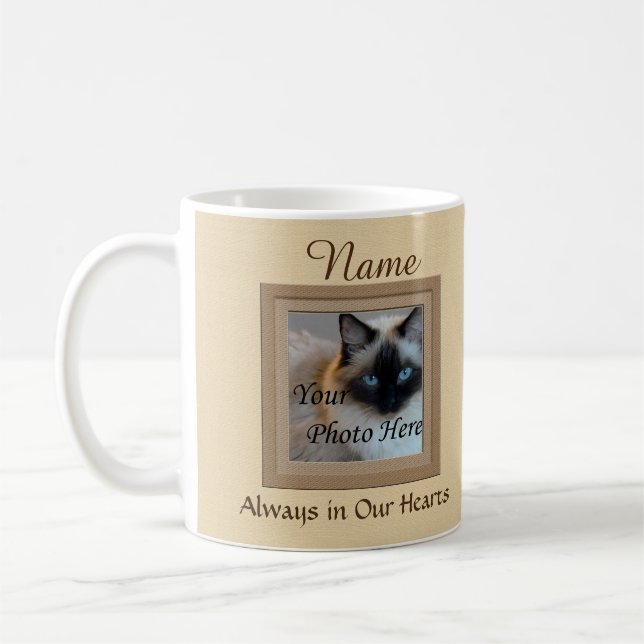 Hunde oder Katzen Beige Perfekte Erinnerungen Kaffeetasse (Links)