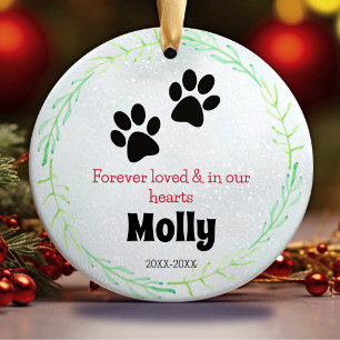 Hunde- oder Katzengeweih Keramik Ornament