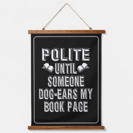 Hunde Ohrbücher Spaß Wandteppich Mit Holzrahmen