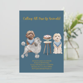 Hunde Party Einladung, Hund zum Geburtstag Einladu Einladung