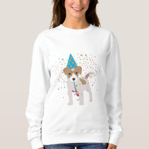 Hunde Partying - Tiere Welpen mit Party Sweatshirt