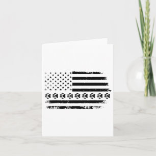 Hunde Paw Amerikanische Flagge Hund Lover 4. Juli Karte