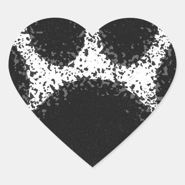 Hunde Paw Zeichnend Herz-Aufkleber (Vorderseite)