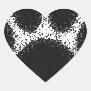 Hunde Paw Zeichnend Herz-Aufkleber