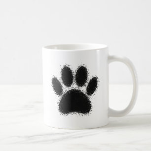 Hunde Paw Zeichnend Tasse
