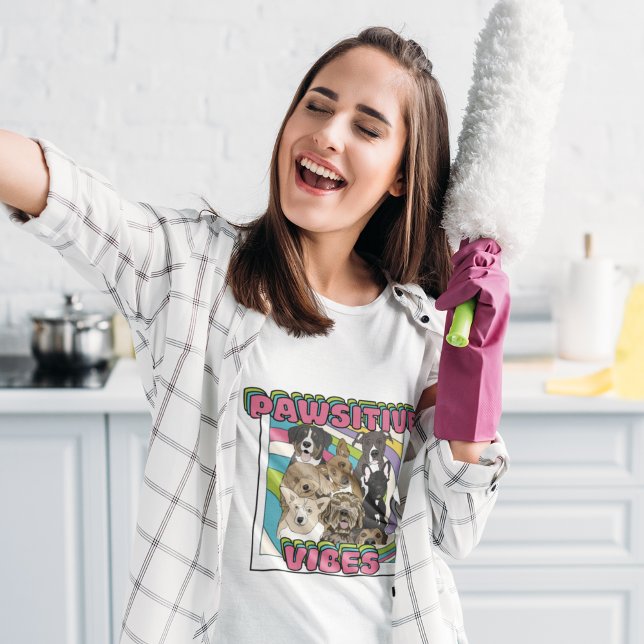 Hunde - Pawsitive Vibes T-Shirt (Von Creator hochgeladen)