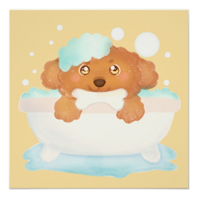 Hunde-Pflegesalon Poster (Vorderseite)