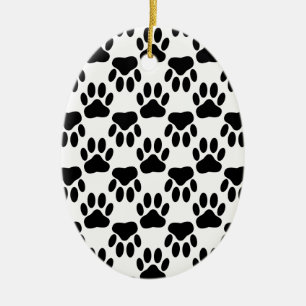 Hunde-Pfosten nach oben und unten Keramik Ornament