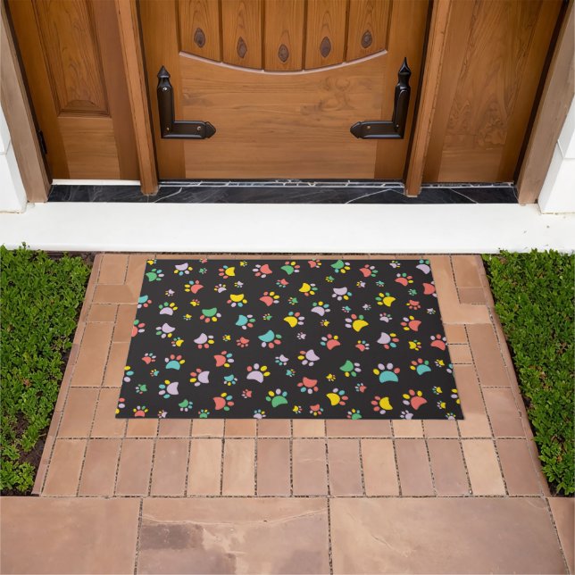 Hunde Pfows Door Mat Fußmatte (Außenbereich)