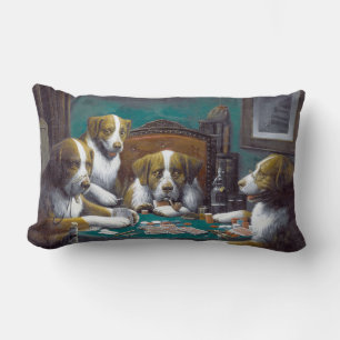 Hunde Poker Cassius Marcellus Coolidge 1894 Lendenkissen