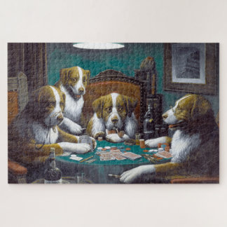 Hunde Poker Cassius Marcellus Coolidge 1894 Puzzle