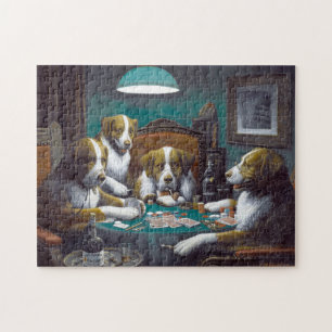 Hunde Poker Cassius Marcellus Coolidge 1894 Puzzle