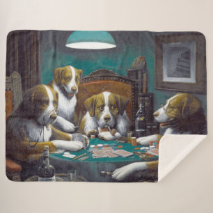 Hunde Poker Cassius Marcellus Coolidge 1894 Sherpadecke