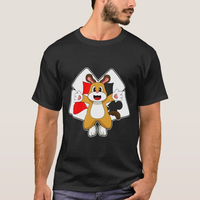Hunde-Poker-Poker-Karten T-Shirt (Vorderseite)