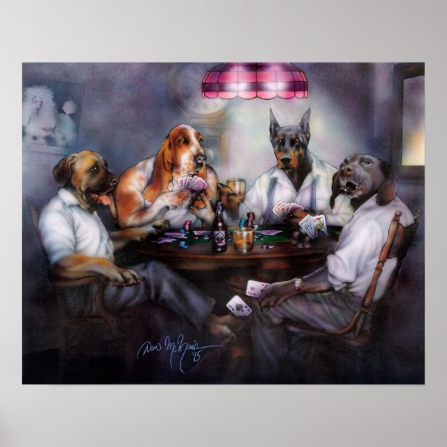 Hunde Poker Poster spielen (Vorne)