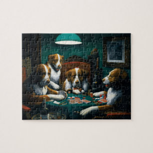 Hunde-Poker-Spiel Puzzle