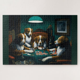 Hunde-Poker-Spiel Puzzle