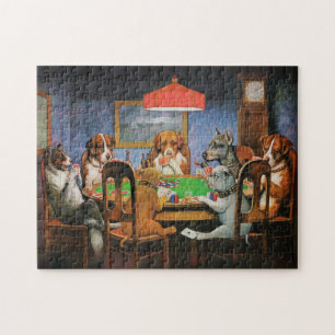 Hunde Poker von C.M. Coolidge Puzzle