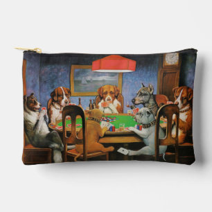 Hunde Poker von C.M. Coolidge Zubehörtasche