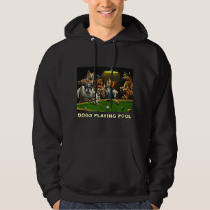 Hunde Poolbillard Kunst, Dichtung und Musik Puppie Hoodie